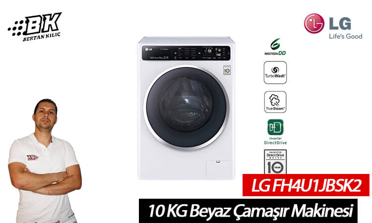 LG FH4U1JBSK2 10 KG Beyaz Çamaşır Makinesi