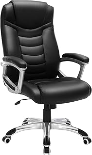 SONGMICS Ergonomik Ofis Koltuğu Yüksekliği Ayarlanabilir Döner Sandalye Sağlam, Dayanıklı, Siyah Obg21B 52x53x122 cm — %34 İndirim | Amazon TR Fırsatı