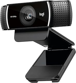 Logitech C922 PRO HD Web Kamerası, 1080p/30 FPS Çözünürlük, RightLight 2 ile Otomatik Işık Düzeltme, Çift Gürültü Önleyici Mikrofon, Premium XSplit Lisanslı, Siyah