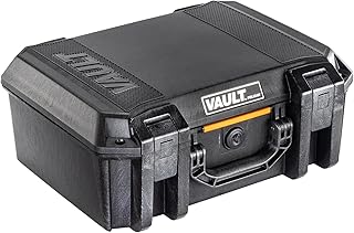 Vault by Pelican - V300 Kamera, Dron, Ekipman, Elektronik ve Ekipman için Dolgulu Bölücülerle Çok Amaçlı Sert Kılıf (Siyah)