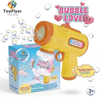 MayToys Baloncuk Makinesi Pilli Köpük Tabancası Otomatik Sızdırmaz Tasarım Bubble Gun Sarı — %20 İndirim | Amazon TR Fırsatı