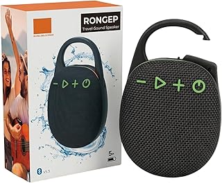 Rongep [Travel-Sound] Taşınabilir Bluetooth Hoparlör V5.3 Önü Kumaş Kaplı TFT/AUX/USB Destekli RGB Işıklı IPX6 Su Sıçramalarına Dayanıklı Type-C Şarjlı Kablosuz Speaker (Siyah) — %67 İndirim | Amazon TR Fırsatı