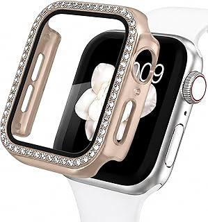 Coverzone Apple Watch İle Uyumlu 10 11 İle Uyumlu 46 Mm Özel Üretim Işıltılı Lüks Şık Darbe Emici Zarif Elmas Taşlı Kasa Ve Ekran Koruyucu Kılıf İnci — %47 İndirim | Amazon TR Fırsatı