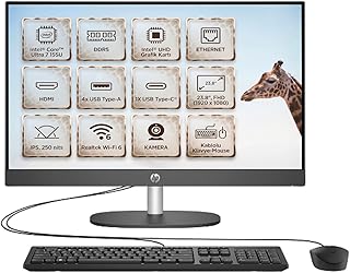 Hp ProOne 240 G10 Intel Core Ultra 7 155U 48GB 1TB SSD 23.8″ FHD Windows 11 Pro All In One Pc D21FRET 014 — %22 İndirim | Amazon TR Fırsatı