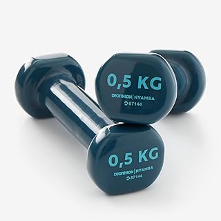 Decathlon 2 x 0,5 Kg Domyos 0,5 Kg Dambıl X2 - Fitness Hafif Antrenman Mavi 0,5 Kg Petrol Mavisi
