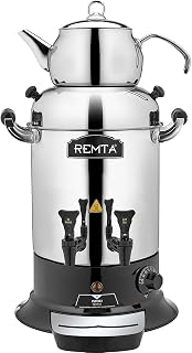 Remta R27 Maksi Çift Demlikli Çay Semaveri, 16Lt, Paslanmaz Çelik — %42 İndirim | Amazon TR Fırsatı