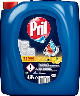 Pril Limon Kokulu Sıvı Bulaşık Deterjanı 1 x 4 KG, Limon 4kg — %31 İndirim | Amazon TR Fırsatı