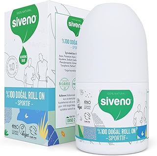 Siveno %100 Doğal Roll-On Sportif Sporcu Deodorant Ter Kokusu Önleyici Bitkisel Lekesiz Vegan 50 ml — %20 İndirim | Amazon TR Fırsatı