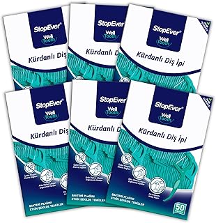 Stopever Nane Ferahlığı Kürdanlı Diş İpi 6lı Paket 300 Adet (6 X 50 Adet) — %27 İndirim | Amazon TR Fırsatı