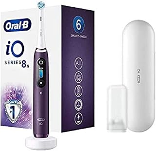Oral-B iO Series 8 elektrikli diş fırçası, 6 temizleme modu, diş bakımı için, mıknatıslı teknoloji, renkli ekran ve seyahat çantası, erkek/kadın hediyesi, mor ametrin — %51 İndirim | Amazon TR Fırsatı