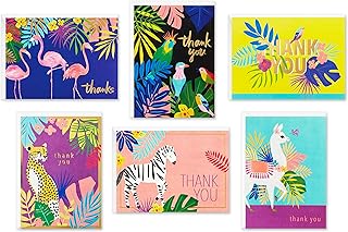 Hallmark Teşekkür Kartı Çeşitliliği, Tropik Hayvanlar (Zarflı 24 Çeşitli Teşekkür Notları – Çita, Llamas, Zebralar, Flamingolar, Kuşlar) — %44 İndirim | Amazon TR Fırsatı
