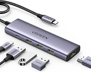 Ugreen Type-C to 4K/60Hz HDMI 3*USB 3.0 100W PD Güç Girişi Çoklayıcı Hub Adaptör — %25 İndirim | Amazon TR Fırsatı