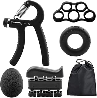 BUFFER® 5 Parça El, Kol ve Parmak Egzersiz Spor Aletleri Seti Fitness Takımı — %46 İndirim | Amazon TR Fırsatı
