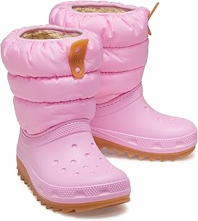 Crocs 207684 Classic Neo Puff Boot T Pembe Çocuk Bot — %20 İndirim | Amazon TR Fırsatı