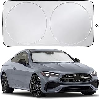 Romofy Araba Ön Cam Güneşlik Kolay Katlanabilir ve Yer Kaplamaz (150cm x 70cm) – UV Koruma ve Isı Azaltma Otomobil Güneşlikleri – Dayanıklı ve Hafif Ön Cam Gölgelik – Standart Boyutlara Uygun — %27 İndirim | Amazon TR Fırsatı