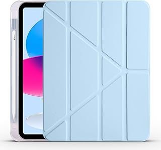 Zore Apple ile uyumlu iPad 10.9 2022 (10.Nesil) Kılıf Tri Folding Kalem Bölmeli Standlı Kılıf Mavi — %30 İndirim | Amazon TR Fırsatı