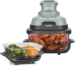 Ninja CRISPi 4-in-1 Taşınabilir Cam Hazneli Pişirme Sistemi – Sage Green FN101EUSG — %23 İndirim | Amazon TR Fırsatı