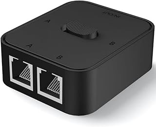 Lunatic 4146 2 Port RJ45 Ethernet Switch Çevirici Çoklayıcı 2 portlu manuel ağ anahtarı: 1000Mbps hız desteği ile 2 Giriş 1 Çıkış veya 1 Giriş 2 Çıkış kullanımı Ağa herhangi elektriksel parazit olmaz — %25 İndirim | Amazon TR Fırsatı
