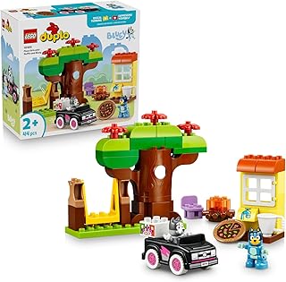 LEGO DUPLO Bluey Pizzacı Kızlar: Muffin ve Bluey 10469-2 Yaş ve Üzeri Çocuklar için 2 Figür, Çeşitli Aksesuarlar ve Oyuncak Araba İçeren Oyuncak Yapım Seti, Çocuklar için Hediye Fikri (44 Parça)