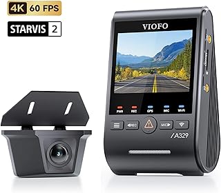 Viofo A329SW 2 Kameralı Ön+Arka Su Geçirmez 4K 60FPS+2K Sony STARVIS 2 Sensör GPS’li Araç Kamerası — %34 İndirim | Amazon TR Fırsatı