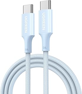 UGREEN USB-C 100W 5A QC PD Örgülü Hızlı Şarj Kablosu, 1 Metre, Mavi, 65253 — %30 İndirim | Amazon TR Fırsatı