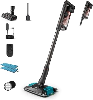 Philips Aqua Plus 8000 Serisi Kablosuz Dikey Süpürge, Süpürür Siler Temizlikte Süper, 360° Güçlü Emiş, Maksimum 80 dk, Saç Dolaşmasını Önleyici, Sert Zeminler ve Halılar İçin, LED Başlık (XC8153/10) — %24 İndirim | Amazon TR Fırsatı