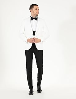 Pierre Cardin Erkek Beyaz Smokin 50265143-VR013 — %65 İndirim | Amazon TR Fırsatı