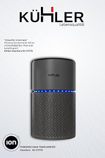 Hava Temizleyici, HEPA Filtreli, Şarjlı, 32 m², ClearAura KH-V7770