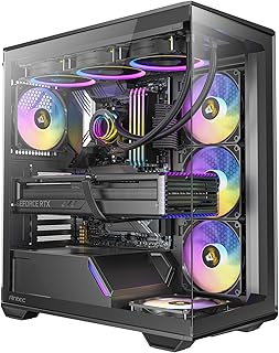 Antec C3 ARGB Siyah, 4 x ARGB PWM Fan Dahil, Dikişsiz Temperli Cam Ön ve Yan Paneller, 360mm Radyatör Desteği, Mid-Tower ATX Oyuncu Kasası — %23 İndirim | Amazon TR Fırsatı