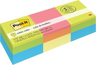 Post-it Notlar, 2×2 inç, 3 Küp, Amerika’nın 1 Numaralı Favori Yapışkan Notları, Çeşitli Renkler, Geri Dönüştürülebilir (2051-3PK) — %40 İndirim | Amazon TR Fırsatı