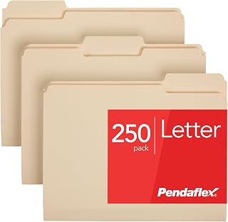 Pendaflex Dosya klasörü, mektup boyutu, 1/3 kesim, Manila, kutu başına 250 adet (752250) — %33 İndirim | Amazon TR Fırsatı