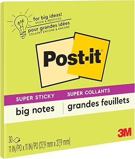 Post-it Süper Yapışkan Büyük Notlar, 11″ x 11″, 1 Ped, 2X Yapıştırma Gücü, Neon Yeşili (BN11G) (1’li Paket) — %66 İndirim | Amazon TR Fırsatı