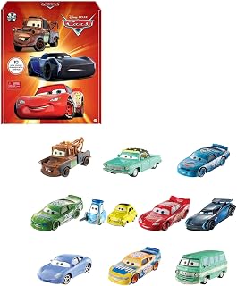 Filmlerden ilham alan, koleksiyona uygun ve 1:55 ölçekli Mattel Disney ve Pixar Cars 10’lu metal mini yarış arabası seti, HBW15 — %20 İndirim | Amazon TR Fırsatı