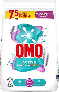 OMO Active Beyazlar & Renkliler Toz Deterjanı 7.5 kg — %20 İndirim | Amazon TR Fırsatı