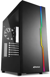 SHARKOON KASA MID TOWER PSUSUZ 1XFAN RGB SLIDER BLACK — %28 İndirim | Amazon TR Fırsatı