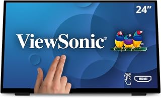 ViewSonic TD2465 Gelişmiş Ergonomi, HDMI ve USB Girişleri ile 24 İnç 1080p Dokunmatik Ekran Monitör — %30 İndirim | Amazon TR Fırsatı