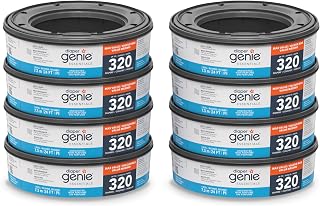 Diaper Genie Essentials Yuvarlak Yedek 8’li Paket | 2560’a Kadar Yenidoğan Bezi Tutar | Kokusuz Sürekli Film İçerir | Bebek Bezi Genie Komple ve İfade Kovaları ile Uyumlu — %48 İndirim | Amazon TR Fırsatı