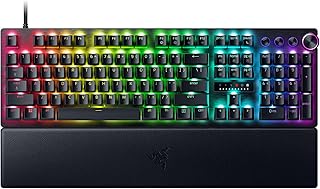 Razer Huntsman V3 Pro – Analog Optik E-Spor Klavye – Razer Snap Tap & Hızlı Ateş Tetikleyici (Çok Fonksiyonlu Dijital Düğme, Dokulu Doubleshot PBT Tuş Başlıkları) ABD Düzeni | Siyah — %27 İndirim | Amazon TR Fırsatı