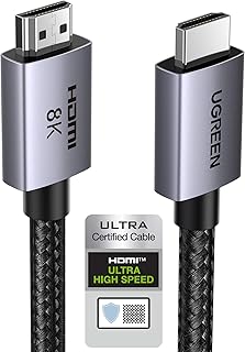 UGREEN HDMI 2.1 Kablo 8K 60Hz 4K 240Hz 165Hz 144Hz 120Hz 48Gbit/s Yüksek Hızlı, HDMI Kablo 2.1 Ultra HD eARC HDR 10+ HDCP 2.3 Dolby Vision VRR TV/PS5/PS4/ Xbox Series X/Monitör ile uyumlu (2M) — %30 İndirim | Amazon TR Fırsatı