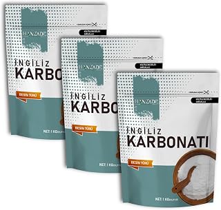 Hanzade Bitkisel İngiliz Karbonatı 1 KG x 3 Adet Sodyum Bikarbonat Besin Türü Katkısız — %23 İndirim | Amazon TR Fırsatı