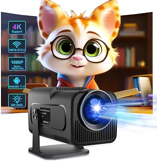 IOIUSKKU 1080P Mini Projektör Desteği Android 11.0 HY320 LED Projektör WiFi ve Bluetooth’lu Açık Taşınabilir Film Projektörü — %26 İndirim | Amazon TR Fırsatı