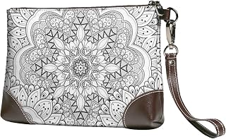 Kadın deri debriyaj çantalar bileklik çanta çiçek Mandala şerit debriyaj çanta cep telefonu çanta moda akşam çantası, Moda, One Size — %34 İndirim | Amazon TR Fırsatı