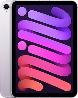 Apple iPad mini, A17 Pro çip ile: 8.3 inç Liquid Retina Ekran,512 GB, Wi-Fi 6E + hücresel bağlantı, 12 MP Ön Kamera/12 MP Arka Kamera, Touch ID, Tüm Gün Süren Pil Ömrü — Mor