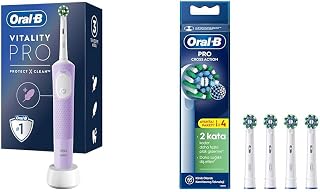 Oral-B Şarjlı/Elektrikli Diş Fırçası Vitality Pro Lila Koruma ve Temizlik + Oral-B Cross Action X-Filament Şarjlı Diş Fırçası Yedek Başlığı 4 Adet — %26 İndirim | Amazon TR Fırsatı