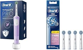 Oral-B Şarjlı/Elektrikli Diş Fırçası Vitality Pro Lila Koruma ve Temizlik + Oral-B Sensitive X-Filament Şarjlı Diş Fırçası Yedek Başlığı 4 Adet — %26 İndirim | Amazon TR Fırsatı