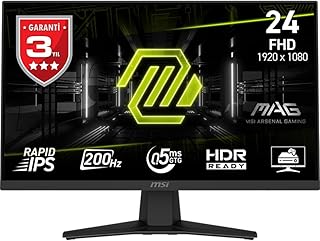 MSI 23.8 MAG 244F, Gaming Monitör, FHD, 16:09 Flat, Rapid IPS, 200HZ, 1ms, FreeSync Premium