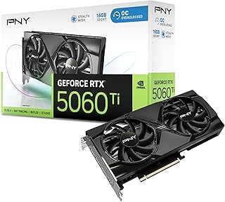 PNY GeForce RTX 5060 Ti 8GB OC GDDR6 128-Bit, DLSS 4, Ray Tracing, PCIe 5.0, 1080p/1440p Gaming Ekran Kartı – VCG5060T8DFXPB1-O — %24 İndirim | Amazon TR Fırsatı