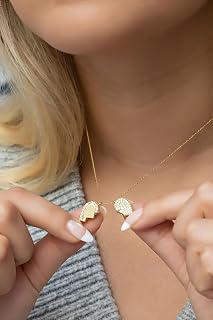 NEREZE 925 Ayar Gümüş Mıknatıslı Ayrılabilir Gold Kalp Kolye — %30 İndirim | Amazon TR Fırsatı