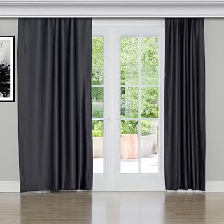 Gauze Fabric Design Blackout Antrasit Karartma Özellikli Fon Perde 150 x 270 — %20 İndirim | Amazon TR Fırsatı