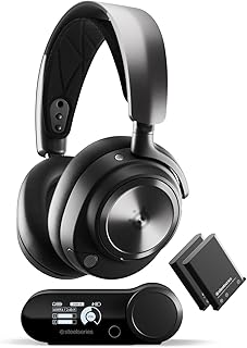 SteelSeries Arctis Nova Pro Wireless ETAIL BOX Multi-Platform Gaming Kulaklık, Hi-Fi Ses Sürücüleri, Aktif Gürültü Giderme – Clearcast Gen2 Mikrofon – PC, PS5, PS4, Switch, Mobil Siyah — %30 İndirim | Amazon TR Fırsatı
